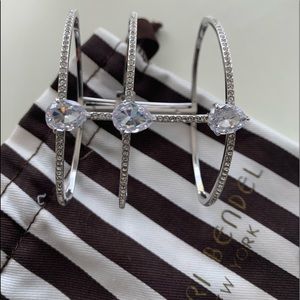 Henri Bandel silver bangle bracelet